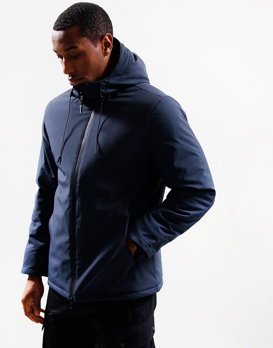 Aquascutum Active Hooded Jacket Navy Terraces Menswear