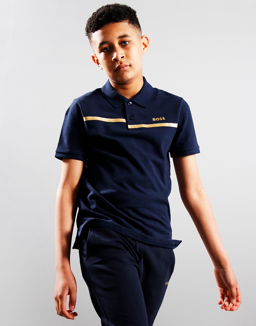 Kids gold polo clearance shirt