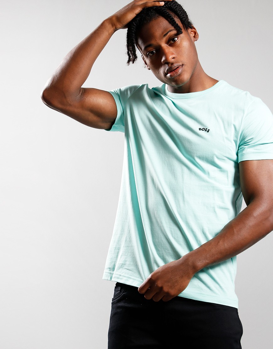 BOSS Curve T-shirt Light Pastel Green - Terraces Menswear