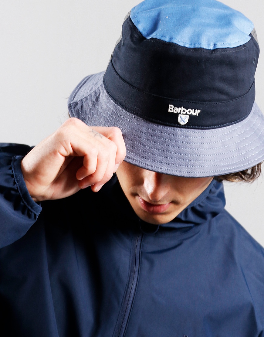 Barbour Laytham Sports Bucket Hat Navy - Terraces Menswear