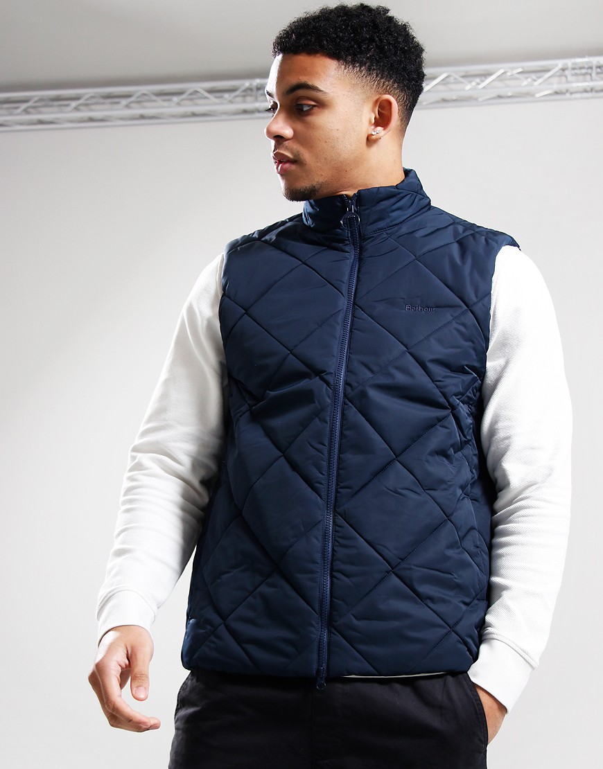 Navy deals barbour gilet