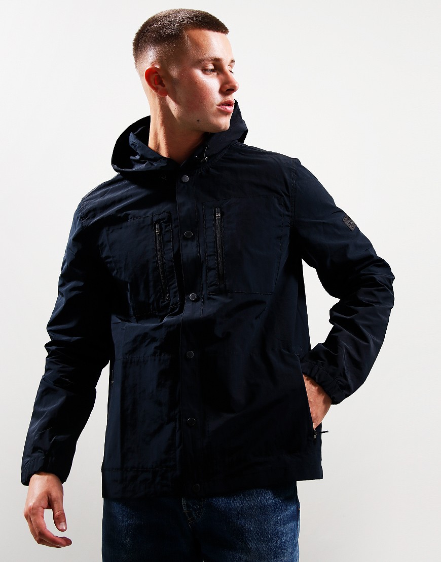 Barbour International Amped Overshirt Black - Terraces Menswear