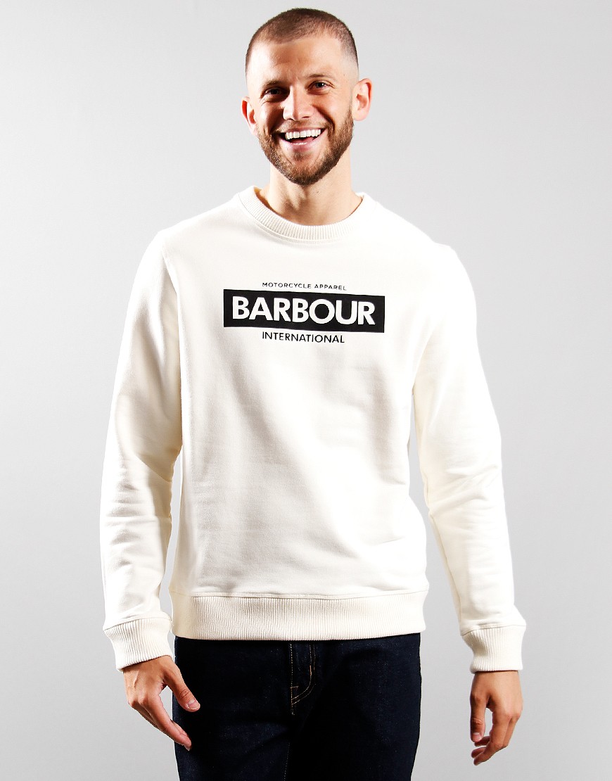 Barbour International Charge Crew Sweat Whisper White - Terraces