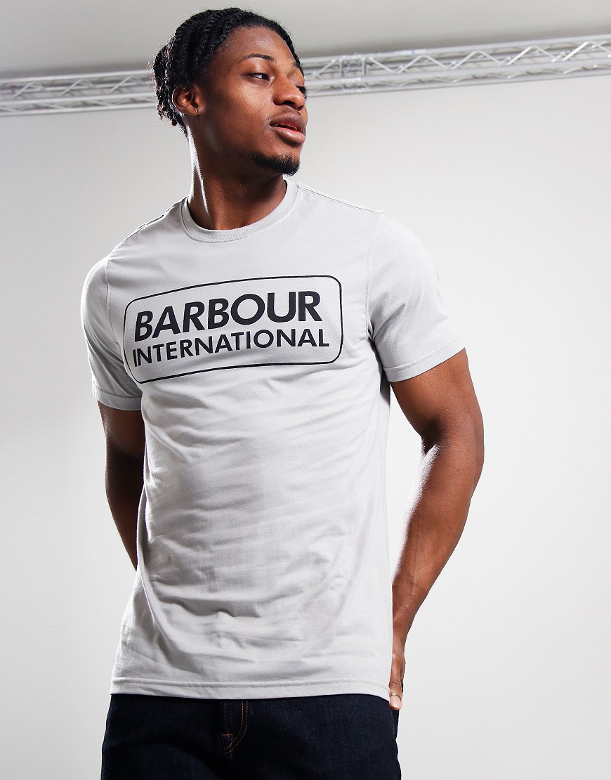 Barbour t-shirt store with international logo