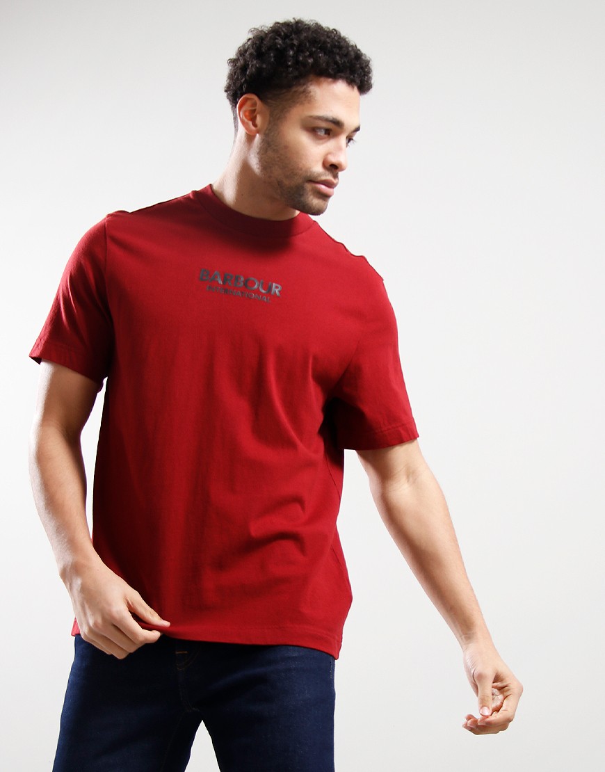 Barbour International Formula T-shirt Wine - Terraces Menswear