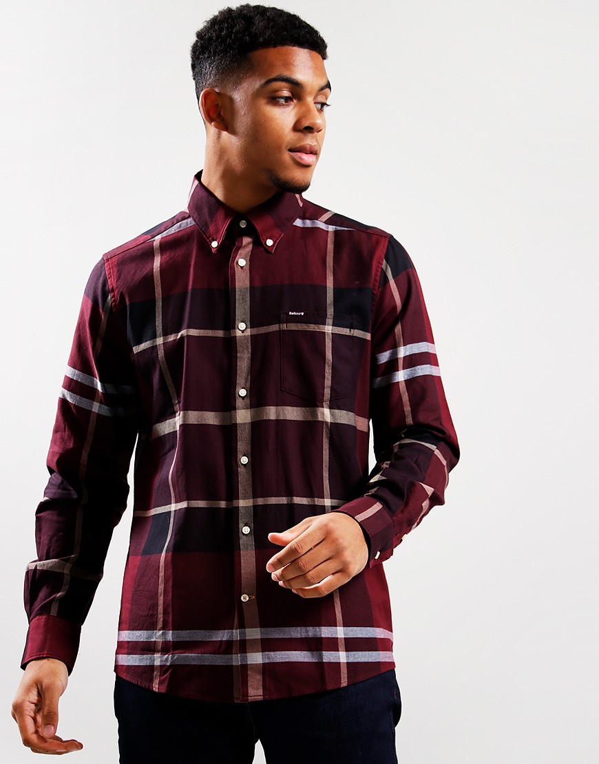 Barbour dunoon shirt clearance red