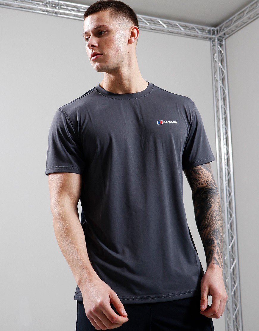 Berghaus Wayside Tech T-Shirt Grey/Black - Terraces Menswear