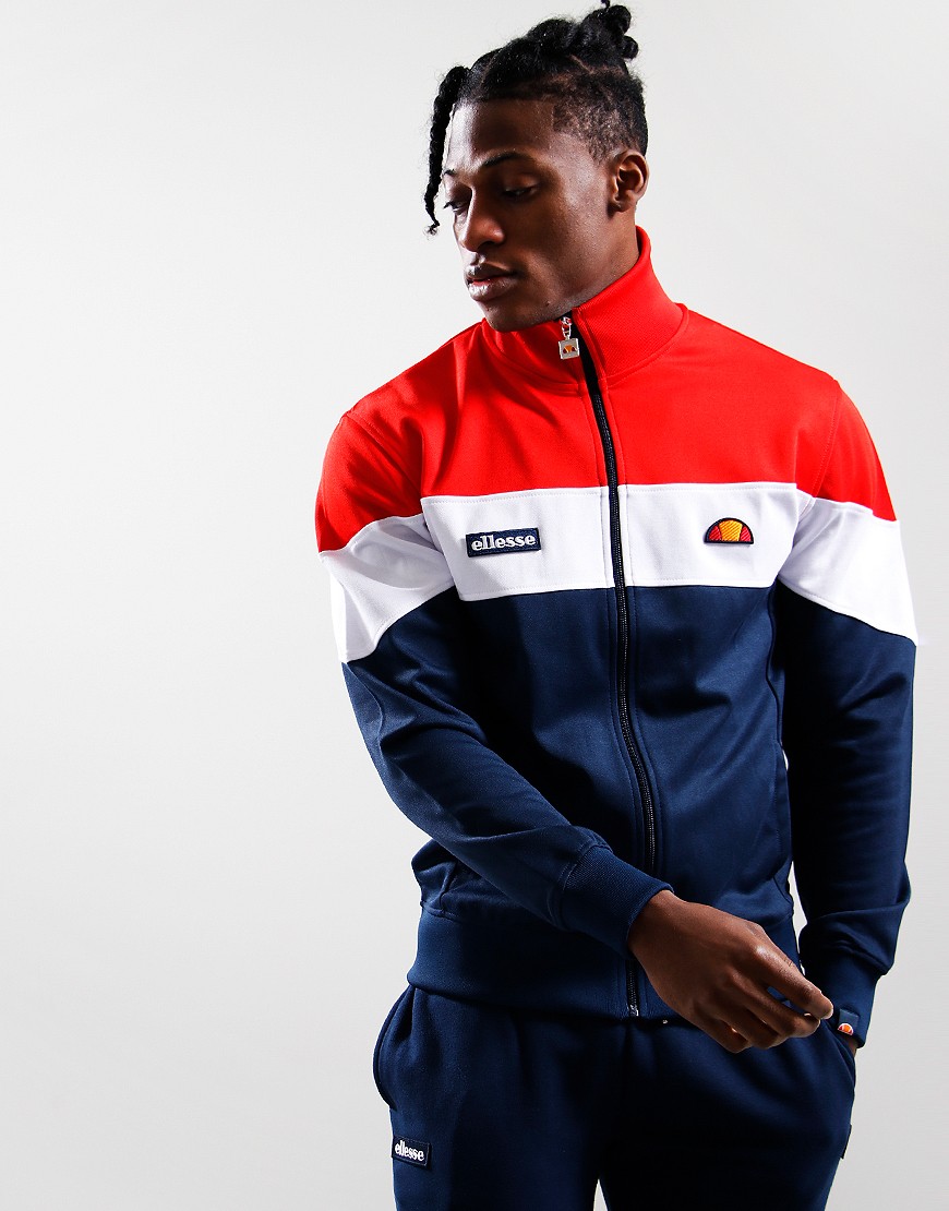 Red hot sale ellesse tracksuit