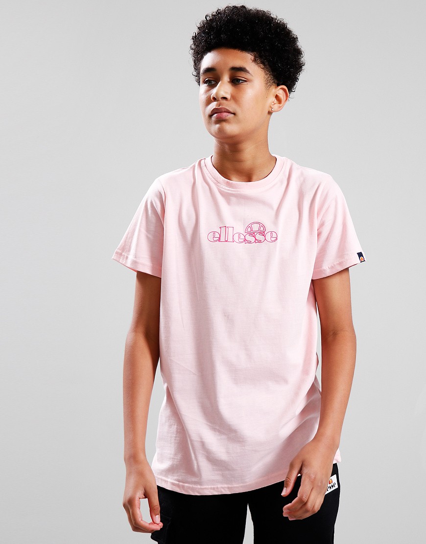 Ellesse Kids Uberta T Shirt Light Pink Terraces Menswear