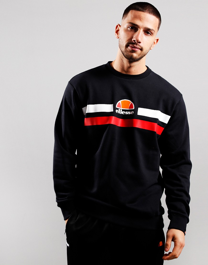 Ellesse Prella Sweat Black - Terraces Menswear