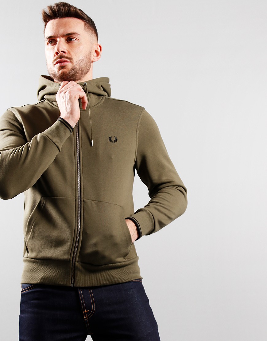 Fred perry hot sale khaki hoodie