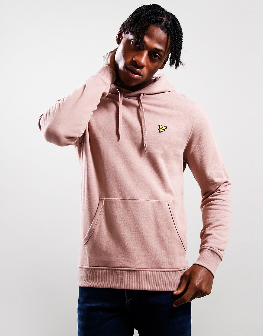 Lyle and scott pink hot sale hoodie