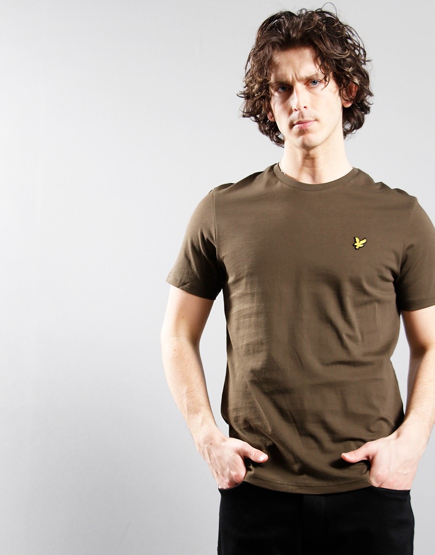 Lyle & Scott Plain T-Shirt Olive - Terraces Menswear