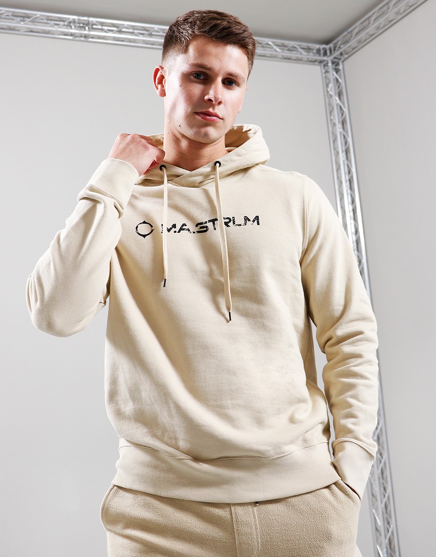 MA.Strum Cracked Logo Hoodie Ash - Terraces Menswear