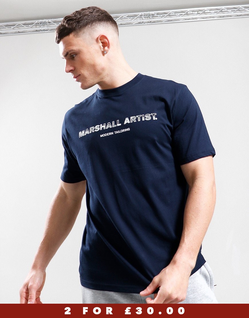 Marshall Artist Interstella T-Shirt Navy - Terraces Menswear