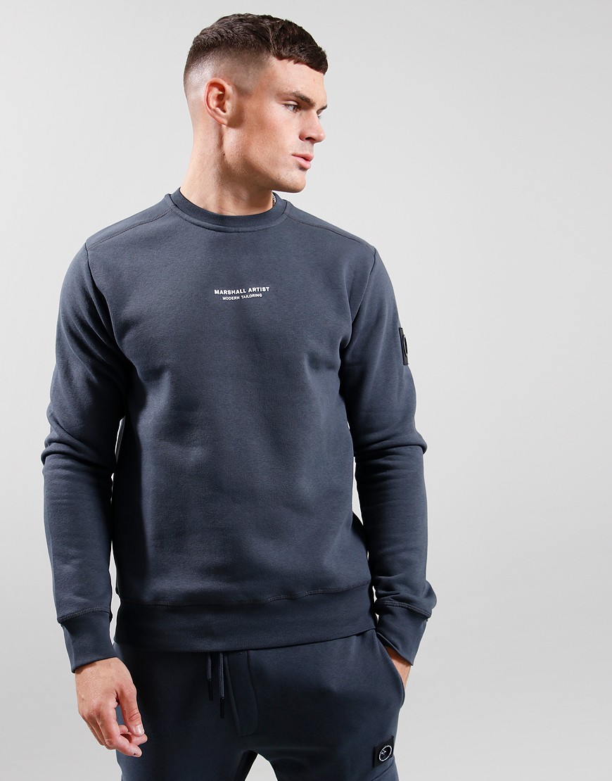 Marhsall Artist Siren Crew Sweat Graphite - Terraces Menswear