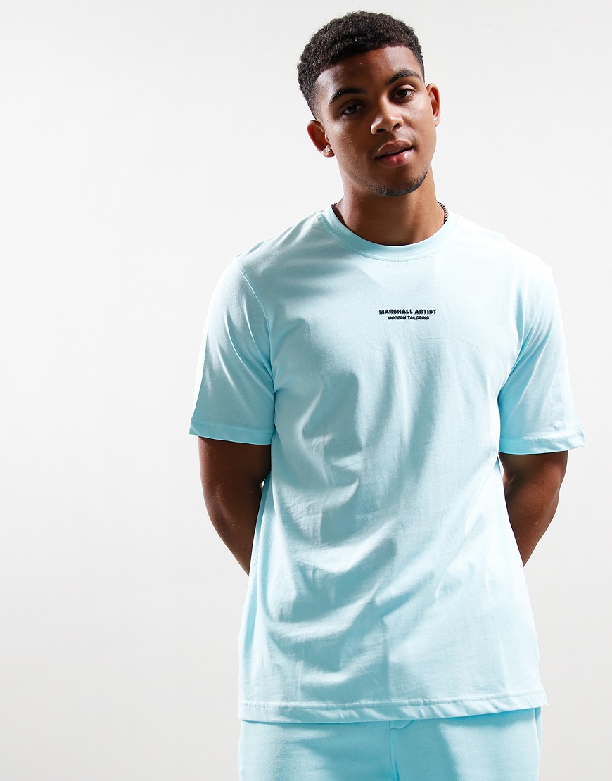 Marshall Artist Injection T-Shirt Cyan - Terraces Menswear