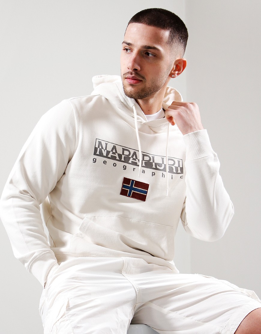 Napapijri B Ayas 2 Hoodie White Whisper Terraces Menswear