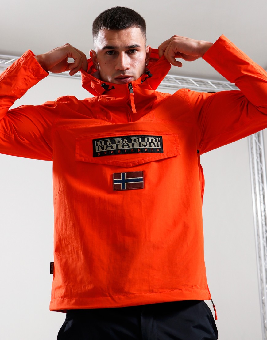 Napapijri Rainforest Summer Jacket Orange Spicy Terraces Menswear