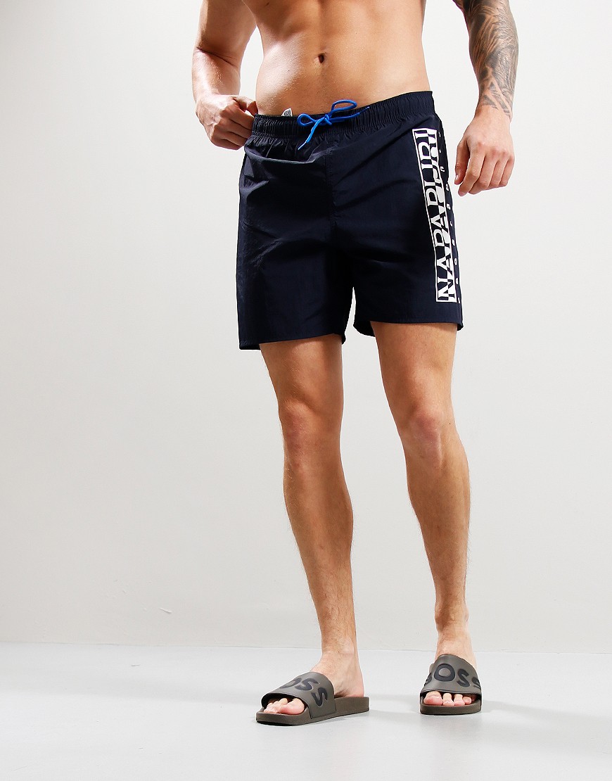 Napapijri V-Box Swim Shorts Blue Marine - Terraces Menswear