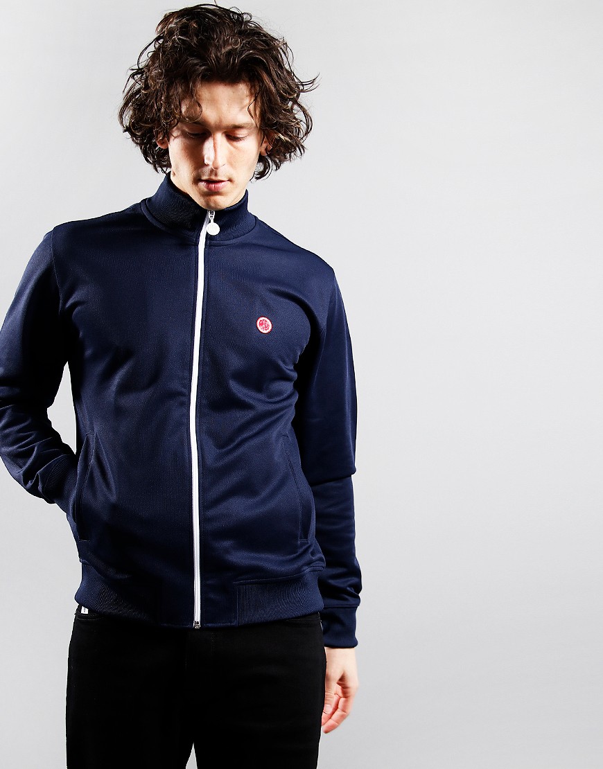 Pretty Green Tilby Track Top Navy Terraces Menswear