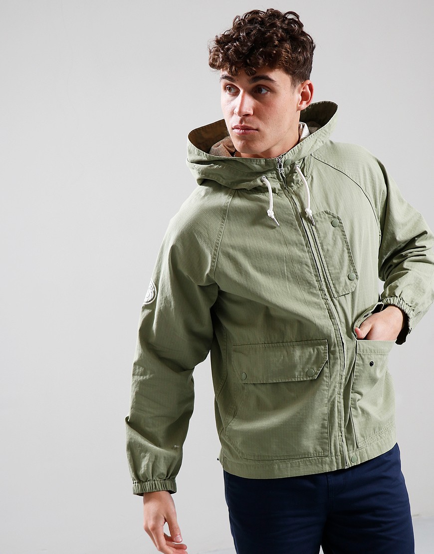 Pretty Green Prestleigh Zip Up Jacket Khaki - Terraces Menswear