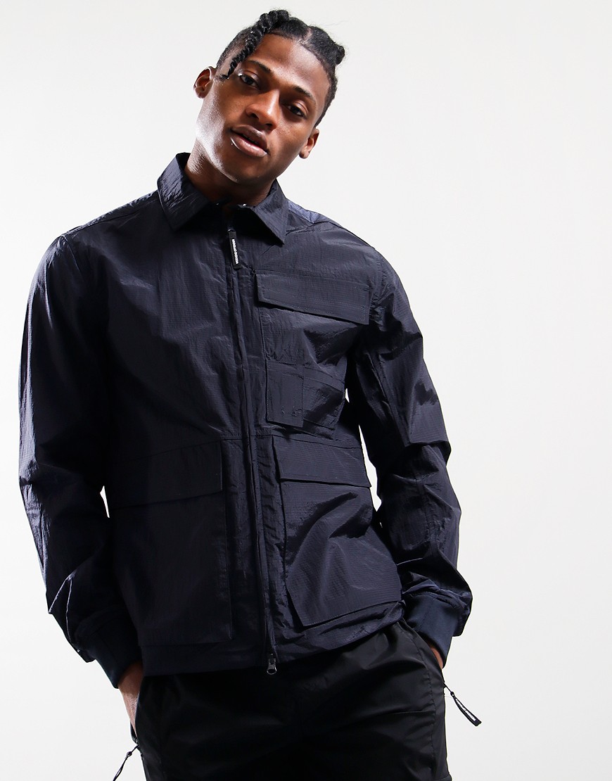 Weekend Offender Kell Overshirt Navy - Terraces Menswear